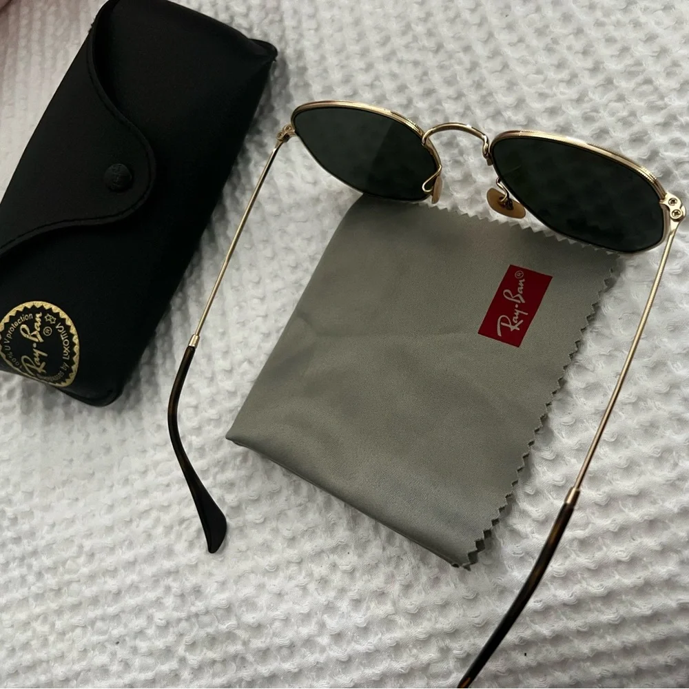 Ray Ban Hexagonal Sunglasses - Picture 4 of 5
